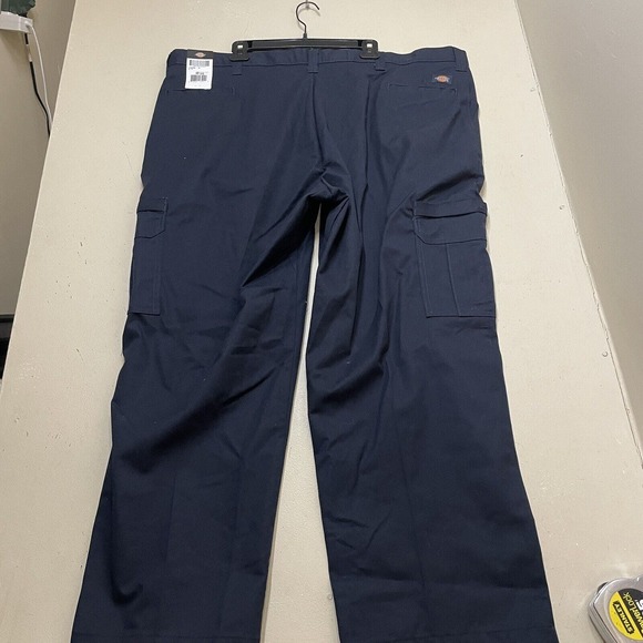 DICKIES Mens Sz 48 UU Waist Back Hip Pocket Navy Blue Work Pants NWT - Picture 5 of 6